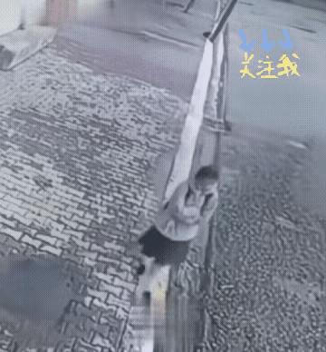 小女孩背着书包上学，突然四只流浪狗向她逼近，小女孩吓得折返回跑，四只狗子见仗一阵