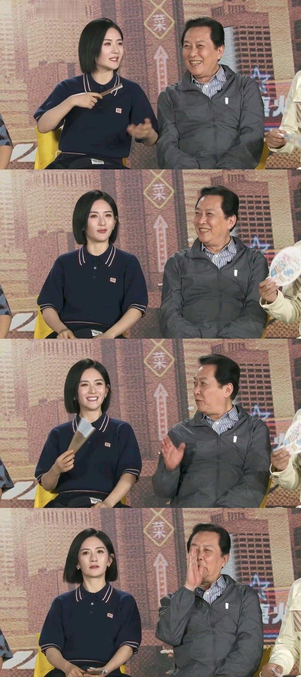 谢娜被唐国强夸像佟丽娅不住的翘嘴 唐国强这波夸夸太会拿捏！把谢娜比作佟丽娅，直接