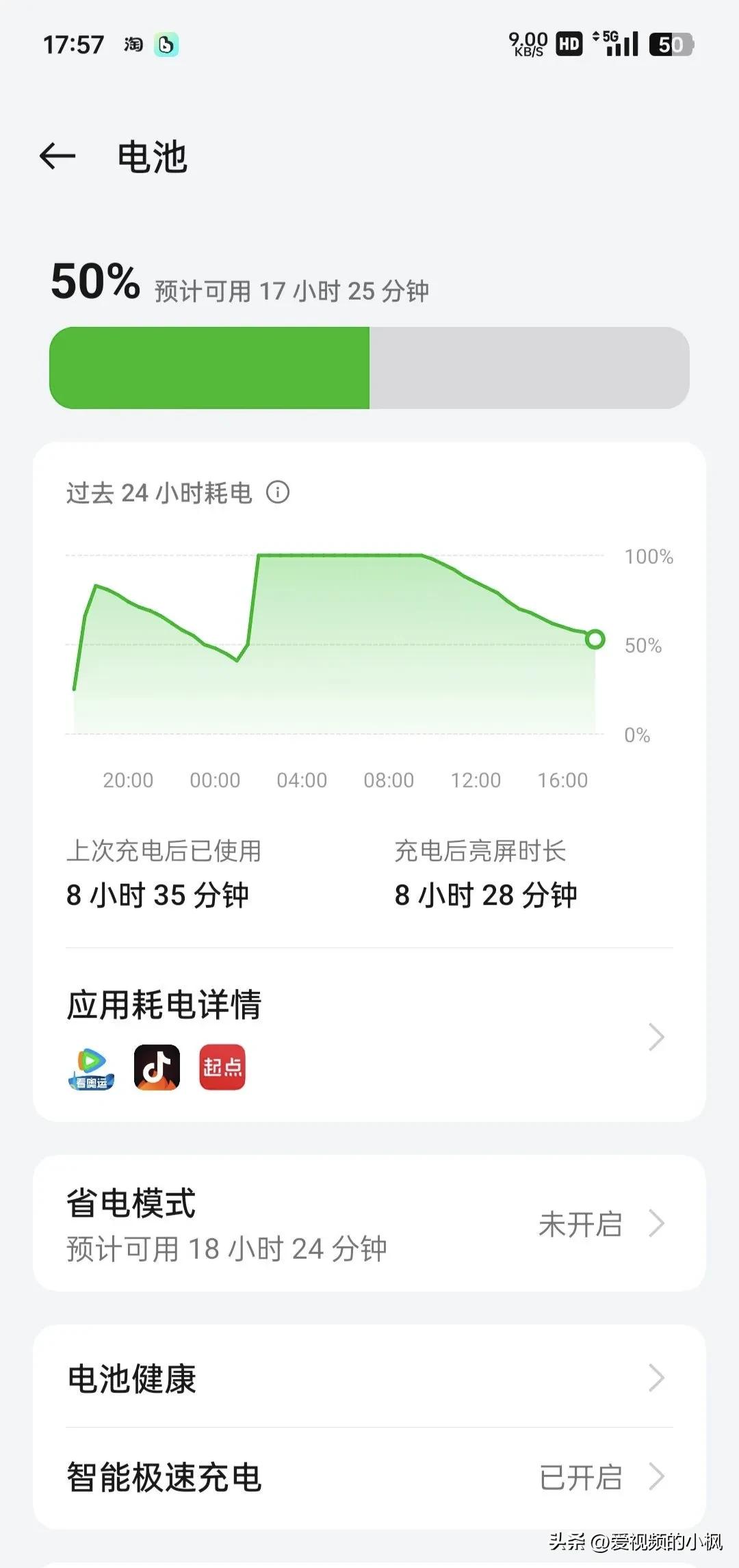 一加Ace3Pro这续航还有谁，单卡5G，室温25左右，20%看视频，50看腾讯