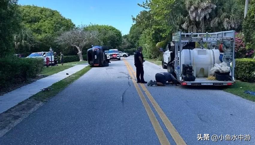 美国著名高尔夫球手老虎伍兹在美国佛罗里达州驾车与另一辆车发生擦撞，导致车辆翻车。