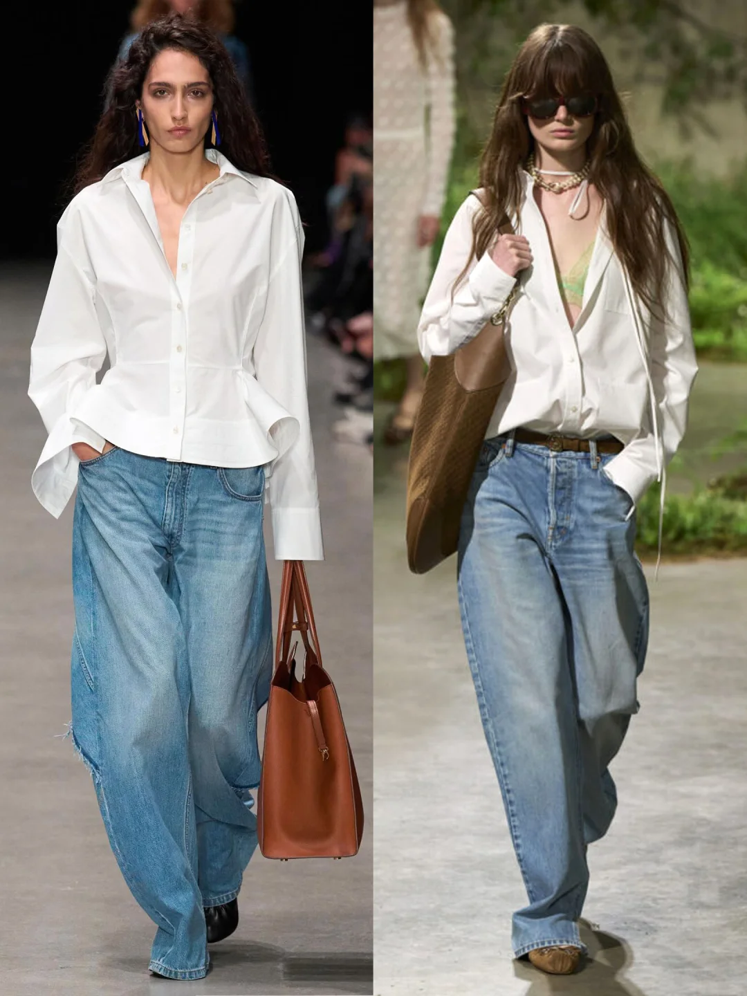 秀场牛仔穿搭✨不费力的松弛高级感