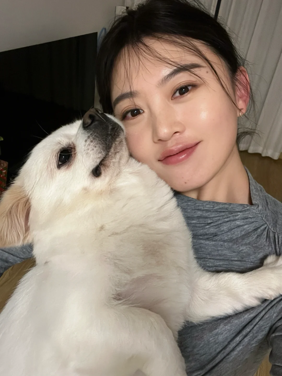 姐👱🏻‍♀️与小狗🐕‍🦺。难得同时高帧率