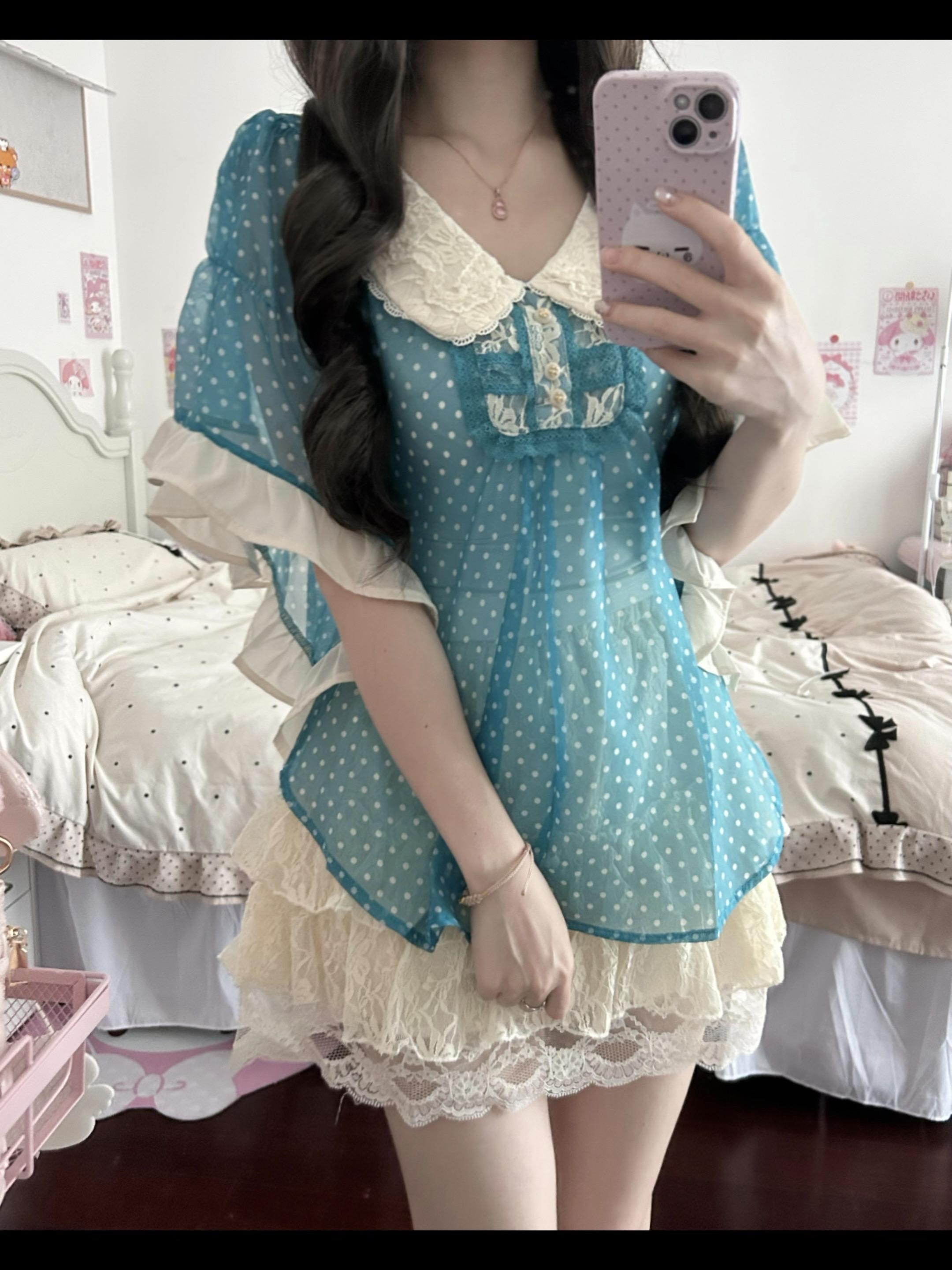少女感穿搭 斗篷 夏季穿搭