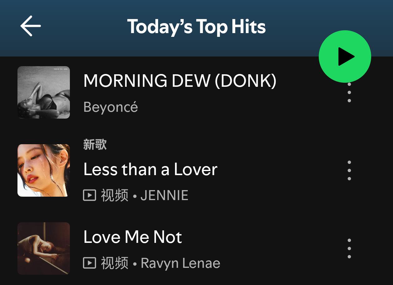 BLACKPINK 「Less than a Lover」Spotify 'To
