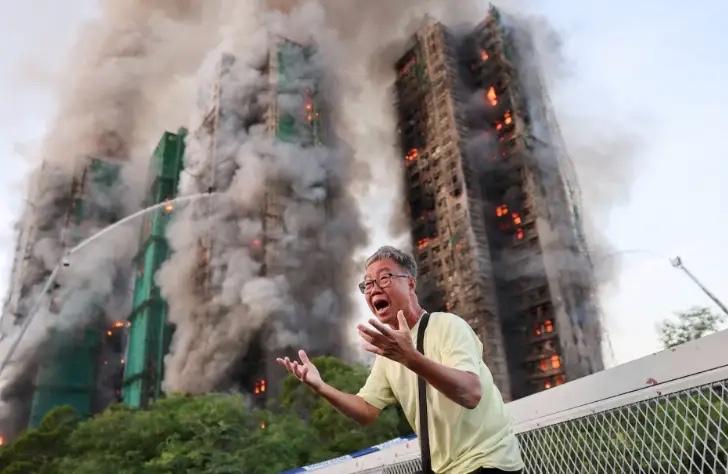 宏福苑烈焰灼痛的，不只是香港

44条逝去的生命，1名殉职的消防员，279个失联