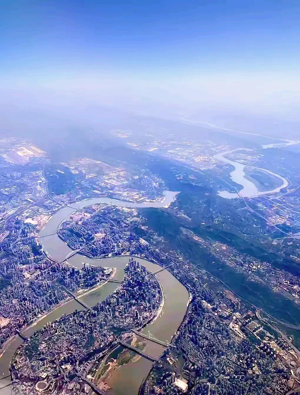 重庆市俯瞰（航拍）图