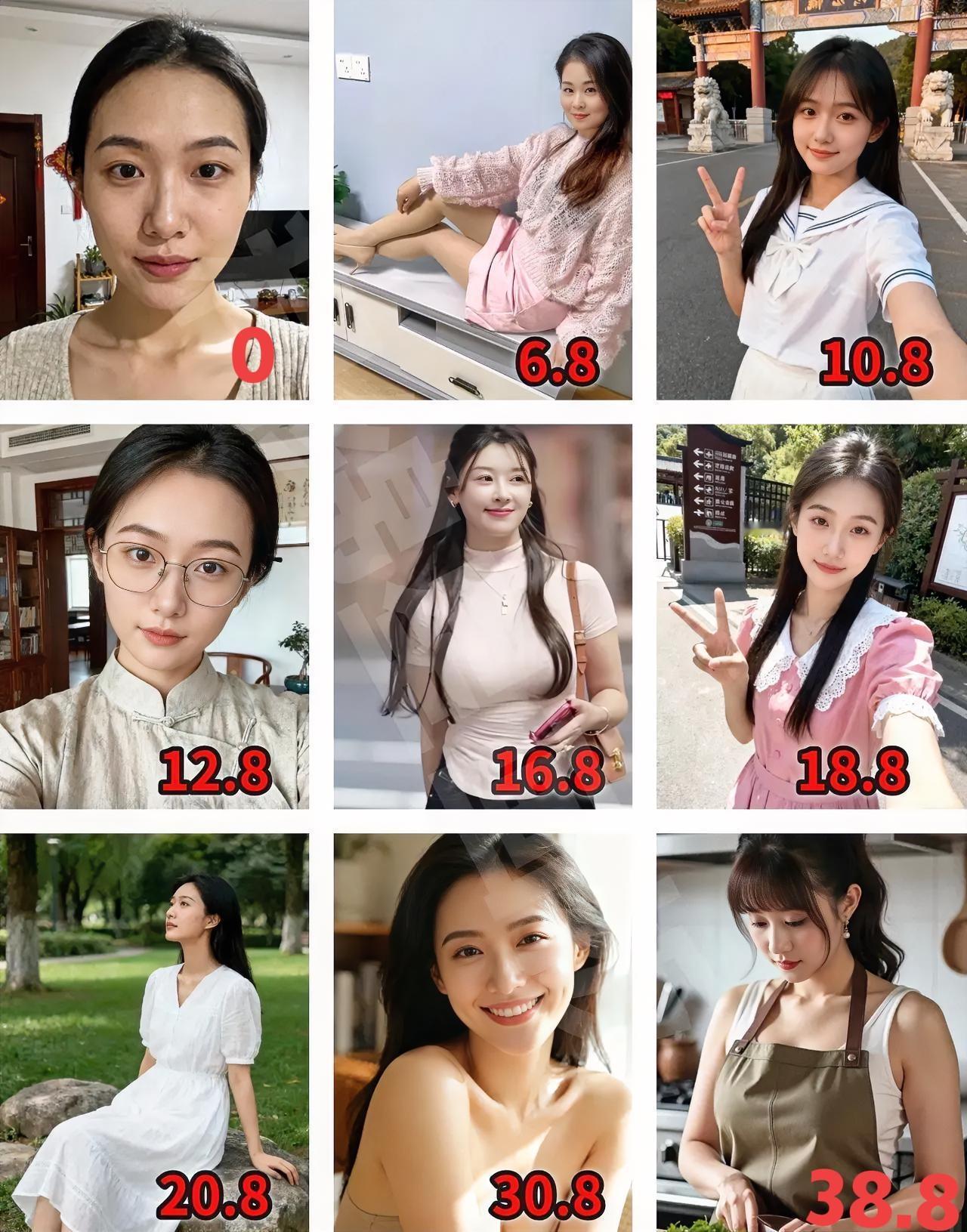 说实话，让你选一个做老婆，九选一，你会选哪个？[what]