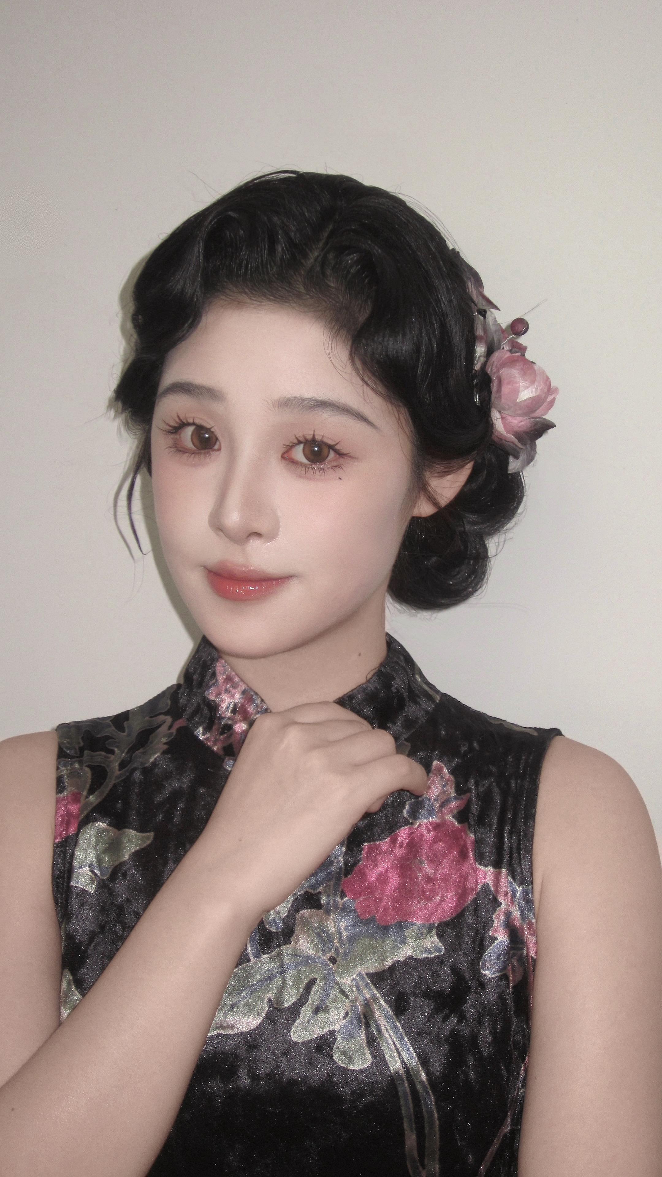 旗袍 中式造型 旗袍发型妆造