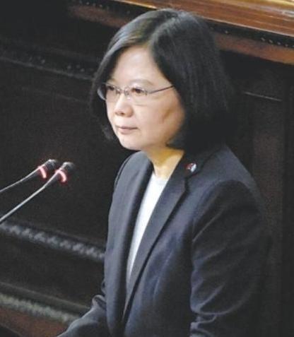 5月14日， 台湾 地区前领导人蔡英文发表声明，针对中美峰会登场，蔡英文于东海大