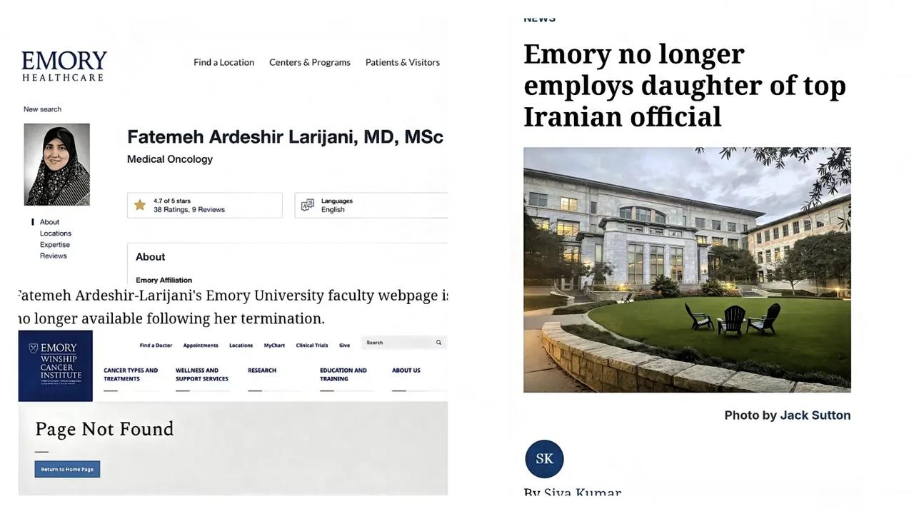 这个人在伊朗做大官，女儿在美国当助理教授。现在老头子死了，埃默里大学医学院也已经