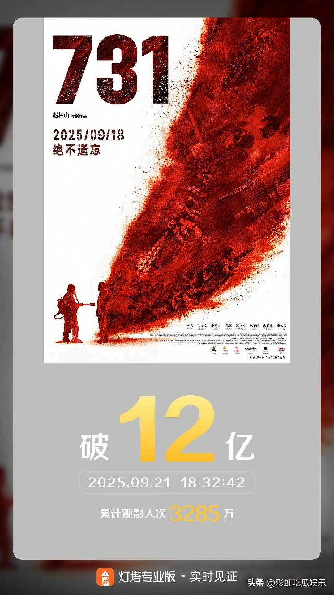 731票房破12亿，让日本人破防，刚上映就被抵制，终于知道为什么叫座不叫好，差评