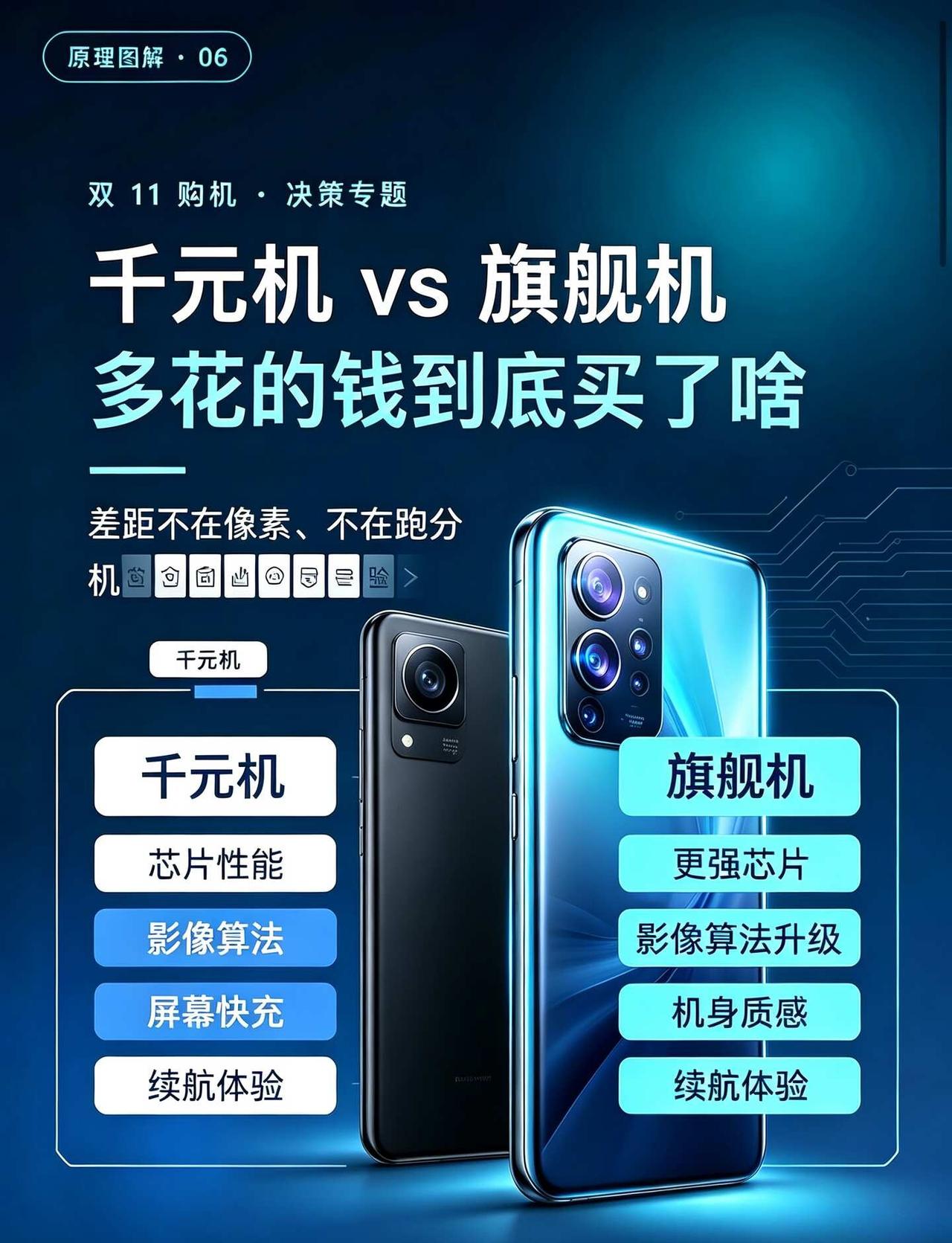 千元机和旗舰机，多花的钱到底买了啥？一张图
神机攻略howto 国产手机选购ho