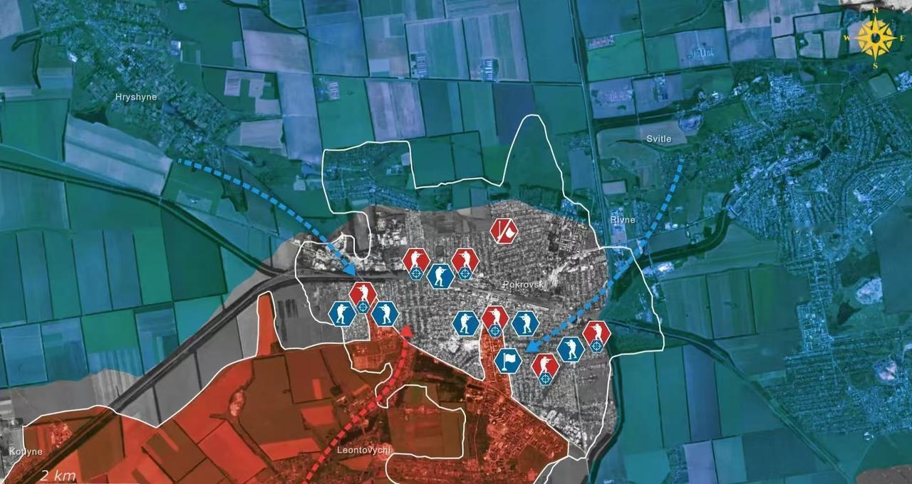 红军城反复易手，双方僵持不下，地下室成新战场。
最近红军城那边特别乱，乌军的42