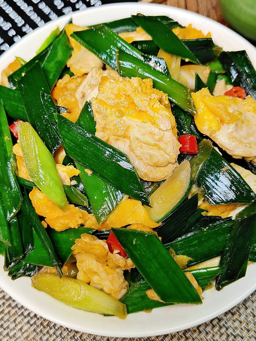 快手家常菜蒜苗炒鸡蛋，巨巨巨下饭‼️