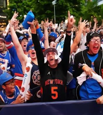 酷游北京时间6月14日NBA总决赛G5 ，尼克斯客场逆转马刺，大比分4-1夺得本