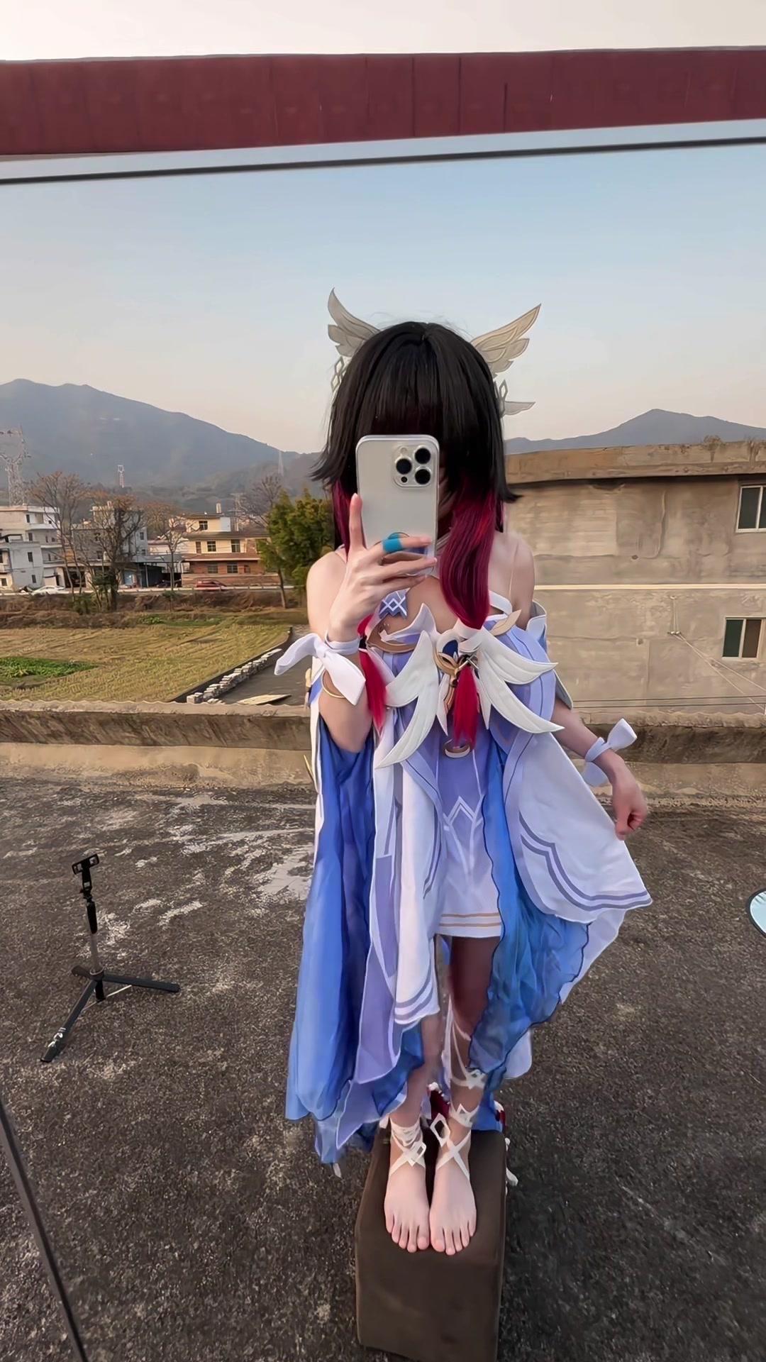 原神少女哥伦比娅cos，过年也要出片！👘作为原神老玩家，这次终于圆了cos哥伦