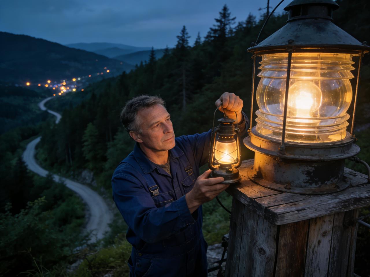 标题：致敬！深山里的“守灯人”，20年如一日，只为点亮万家灯火
正文：
在海拔几