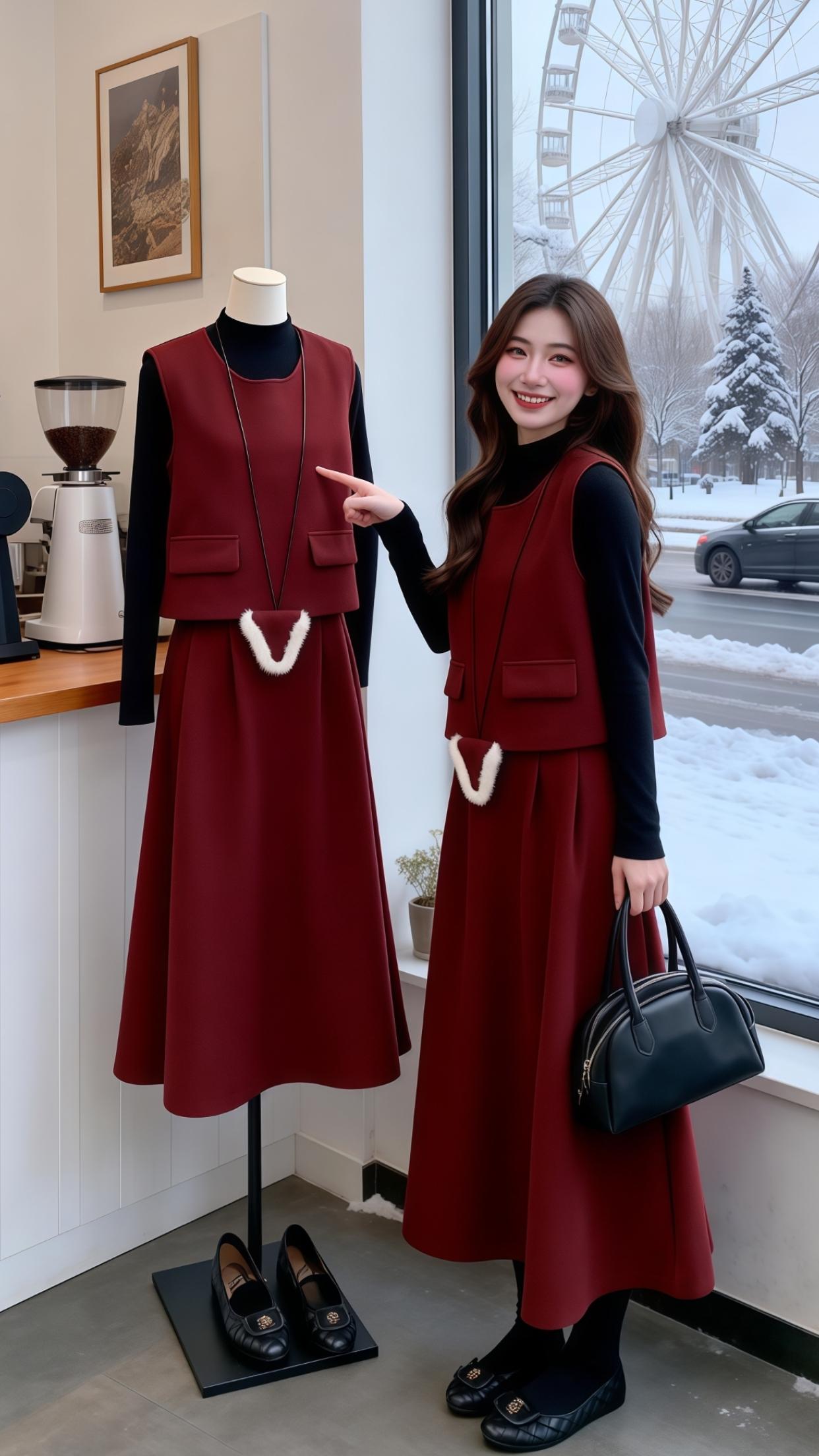 新年穿搭 过年穿什么 气质女神穿搭 女神范 精致穿搭