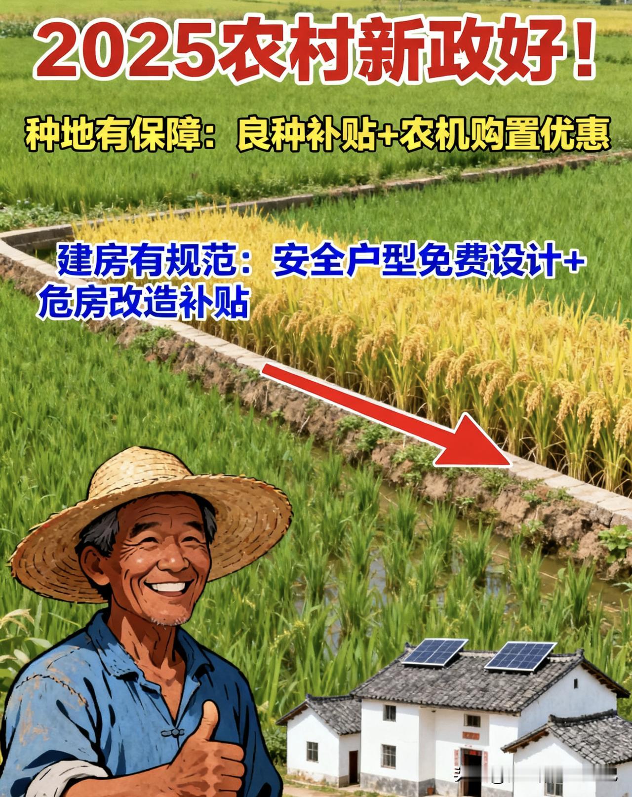 把农村政策“翻译”成大白话，种地、补贴、建房全说透！2025新政直接对农民胃口