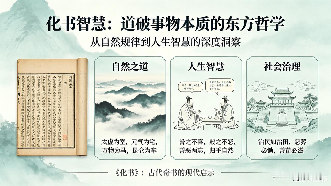 千年前道家奇书《化书》：读懂一个“化”字，你就活透了人生
 

 
人这一辈子，