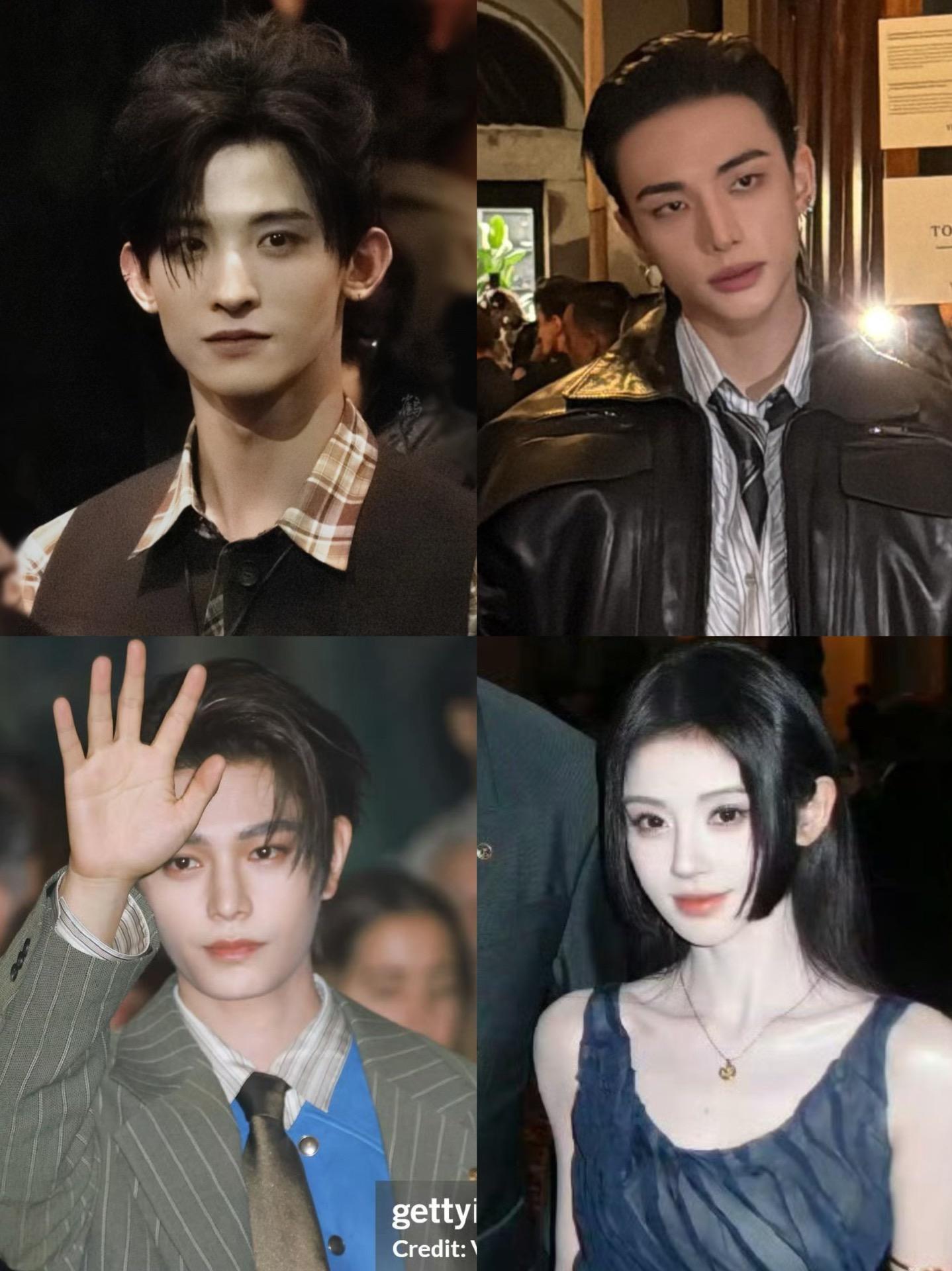 VERSACE范思哲大秀明星生图。丁禹兮 鞠婧祎 黄铉辰 常华森