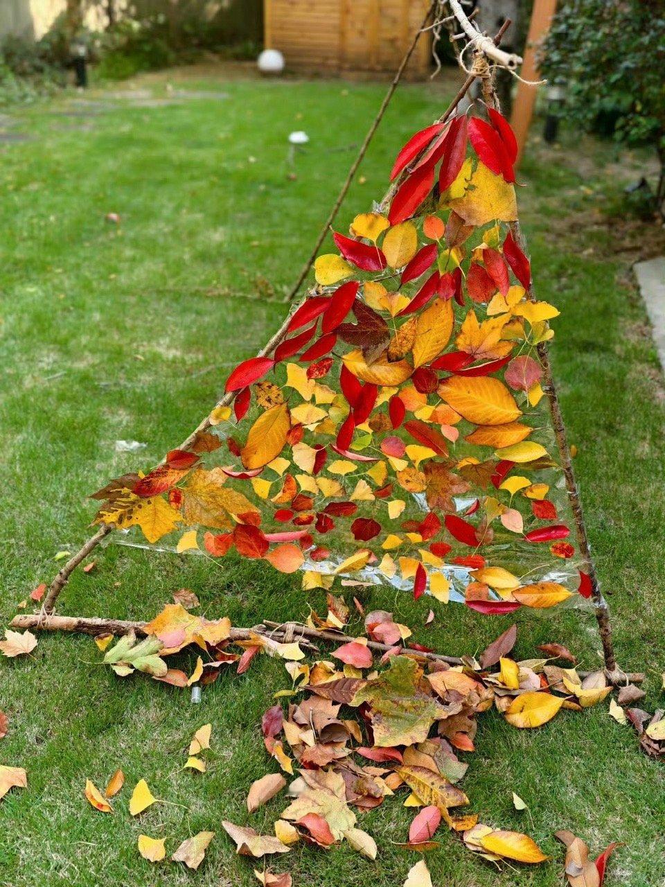 手巧值拉满！枫叶圣诞树好有秋冬氛围感～艺术感狠狠拿捏