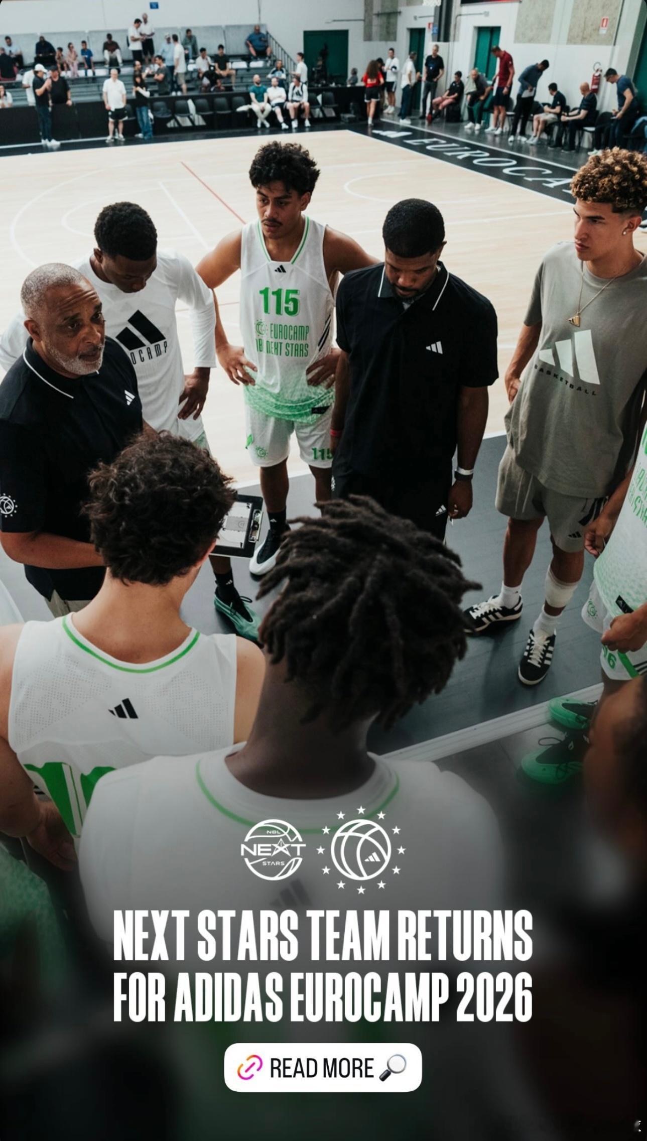 2026阿迪达斯欧洲训练营，澳大利亚NBL会继续派出未来之星联队。nbl