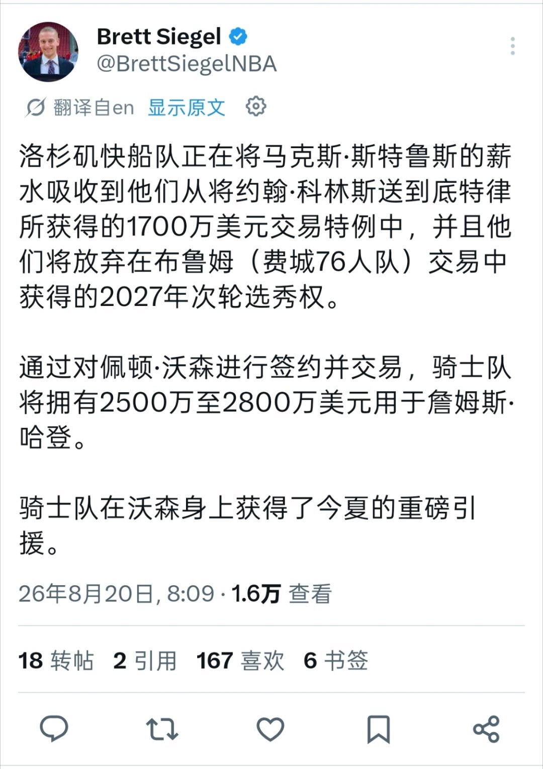 ▲你登的续约年薪介于2500万-2800万美元 