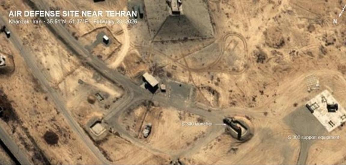 这还没有开打呢，伊朗底牌就被掀开了，卫星照片发现了，伊朗在德黑兰附近的S-300