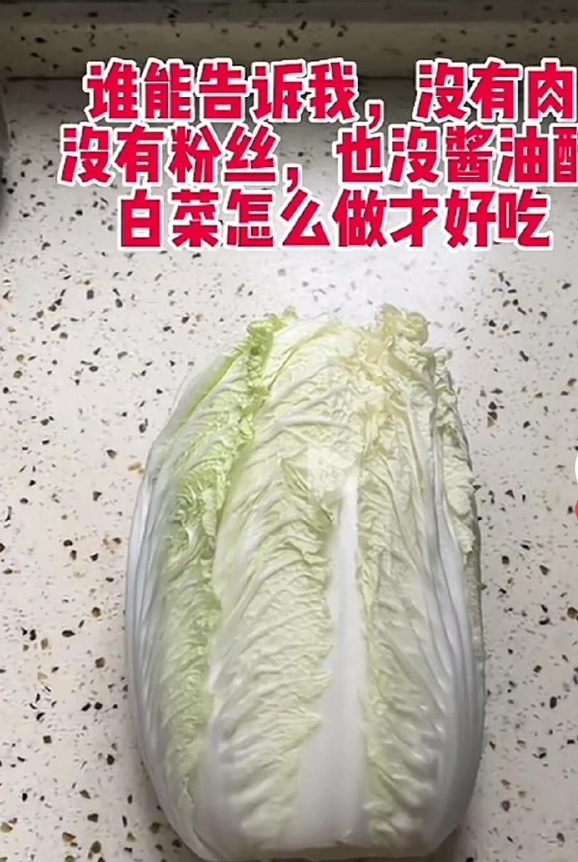 谁能告诉我，没有肉，没有粉丝，也没有酱油醋，白菜怎么做才好吃？