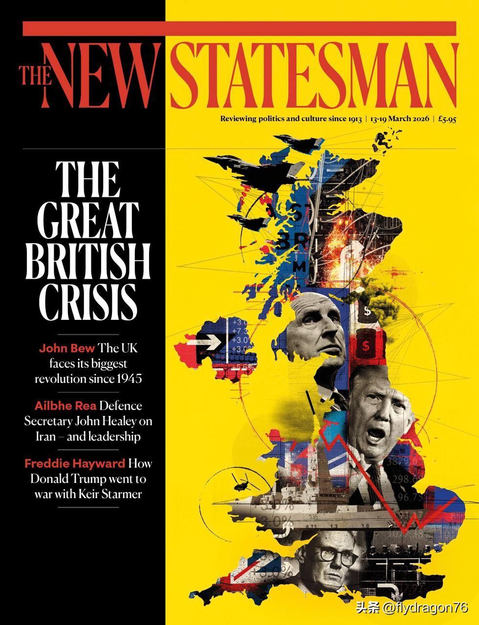 《新政治家》杂志哀叹英国正经历第四次国家危机，并指出政策已落后于现实。该杂志写道