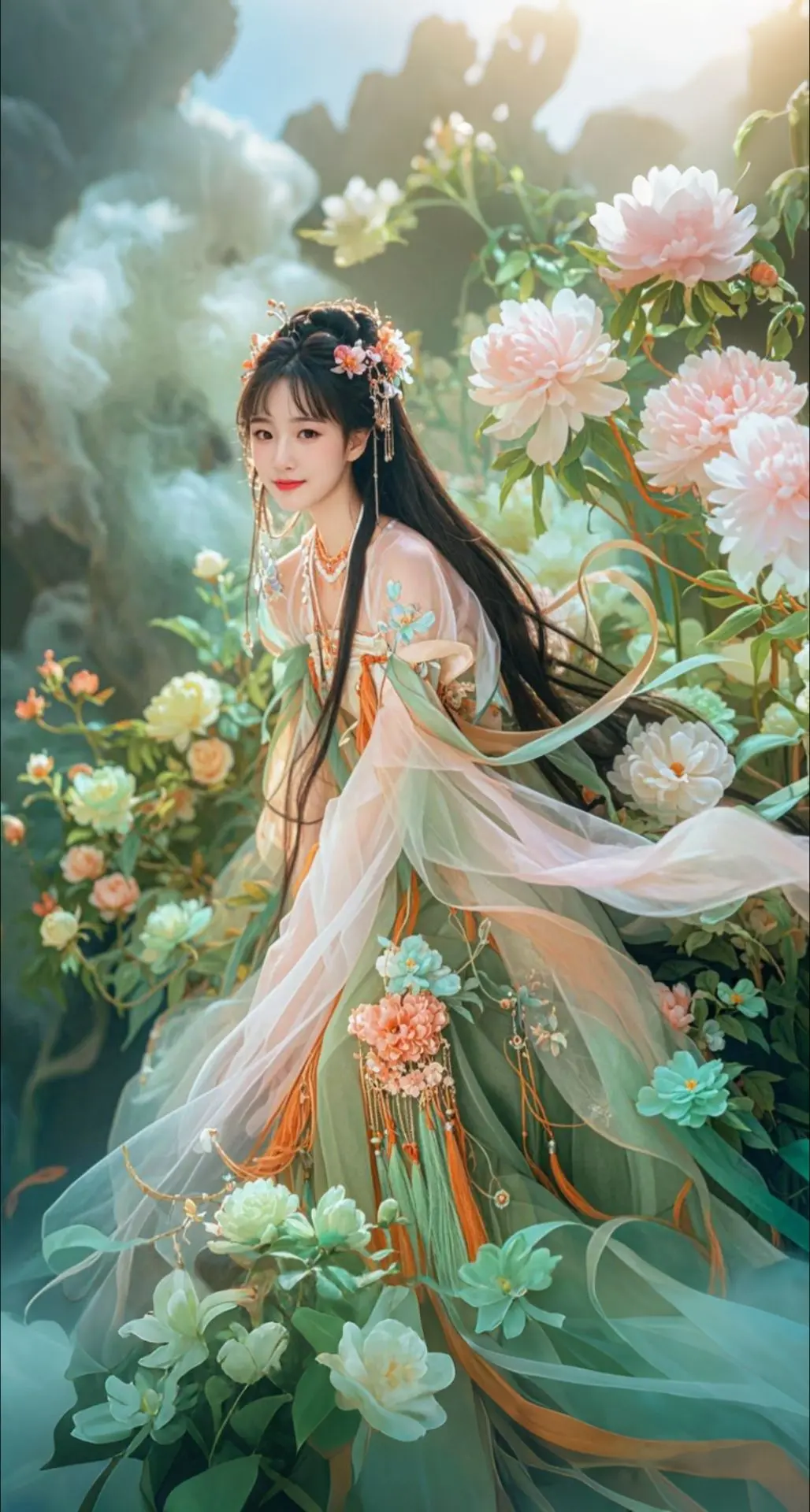AI扩图 AI花妖幻影