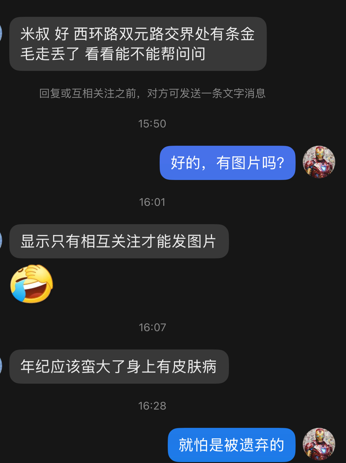 盐城[超话]   网友求助： 西环路双元路交界处有条金毛走丢了 看看能不能帮问问