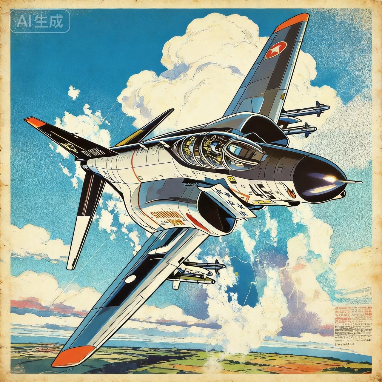 航空艺术绘画·鬼怪式战机
模型封绘