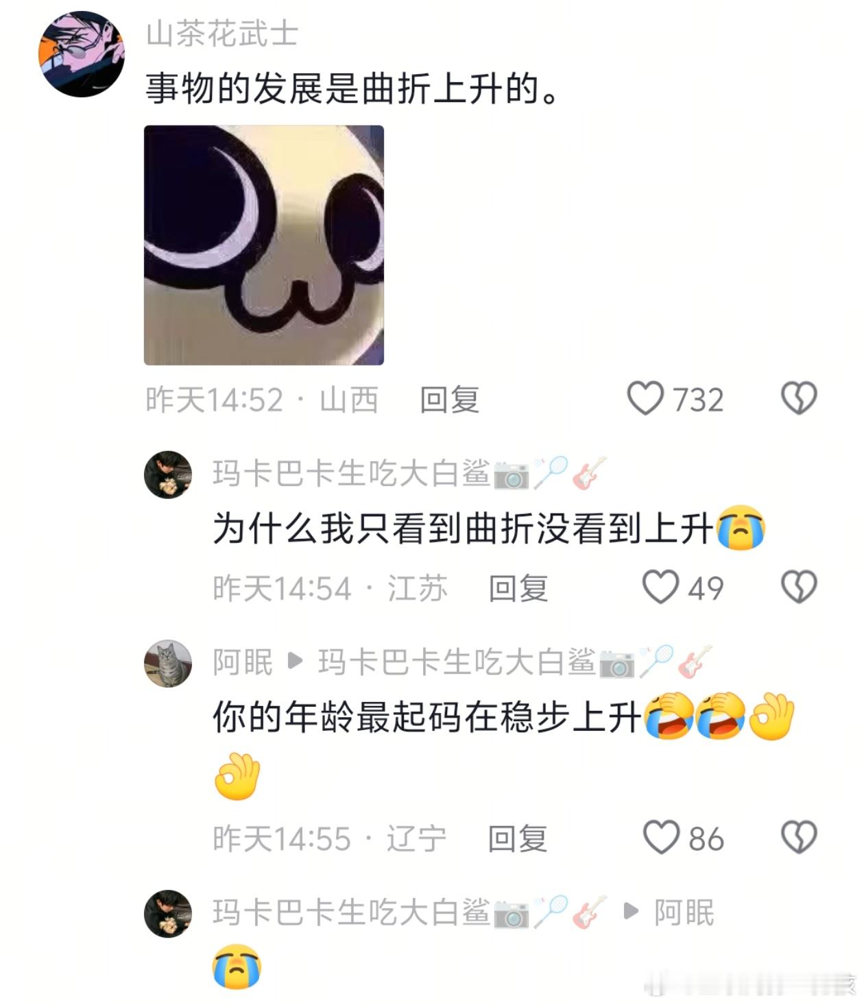 在中国面对挫折我们说…… 