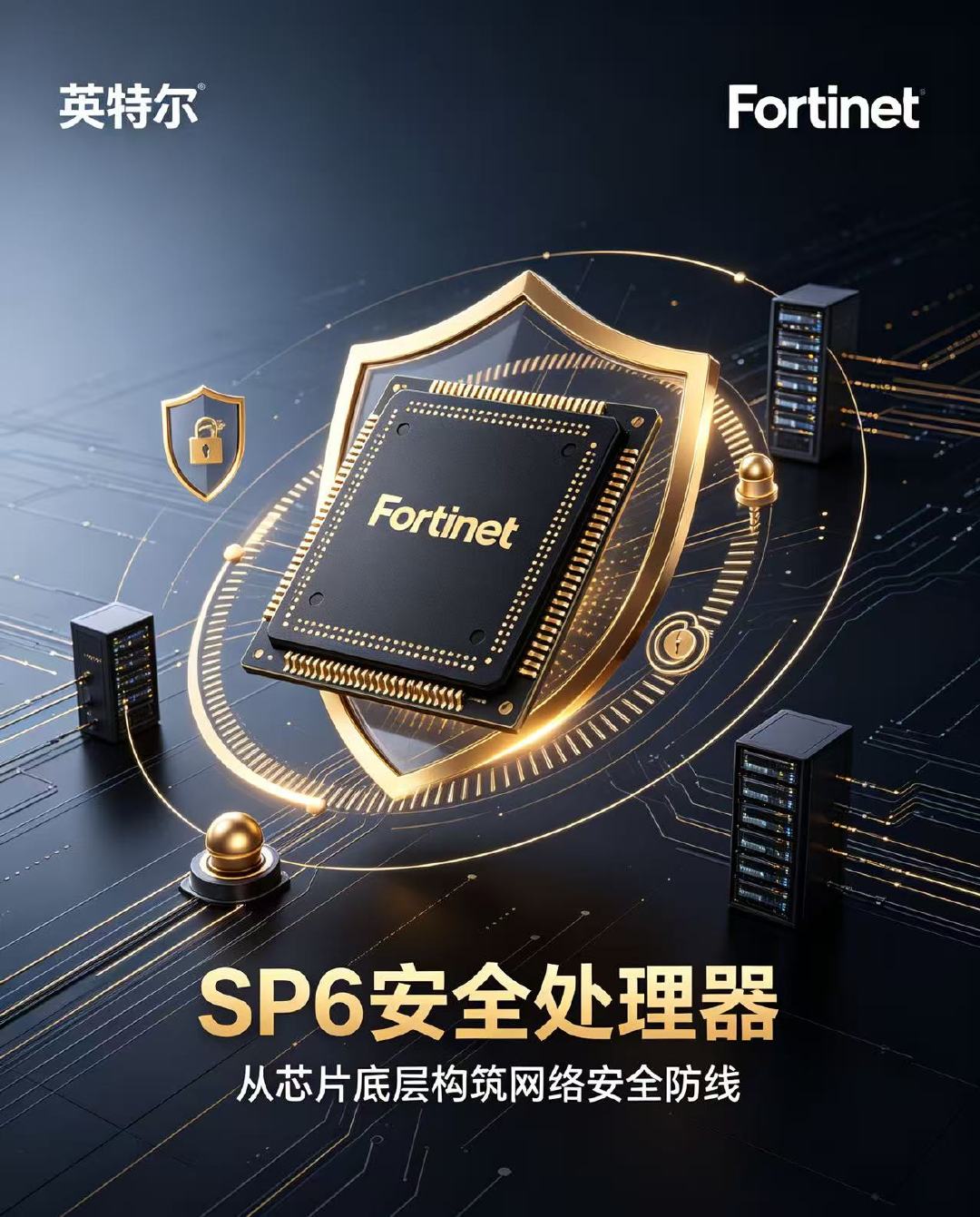 【英特尔联合Fortinet开发SP6安全处理器】英特尔与Fortinet宣布达