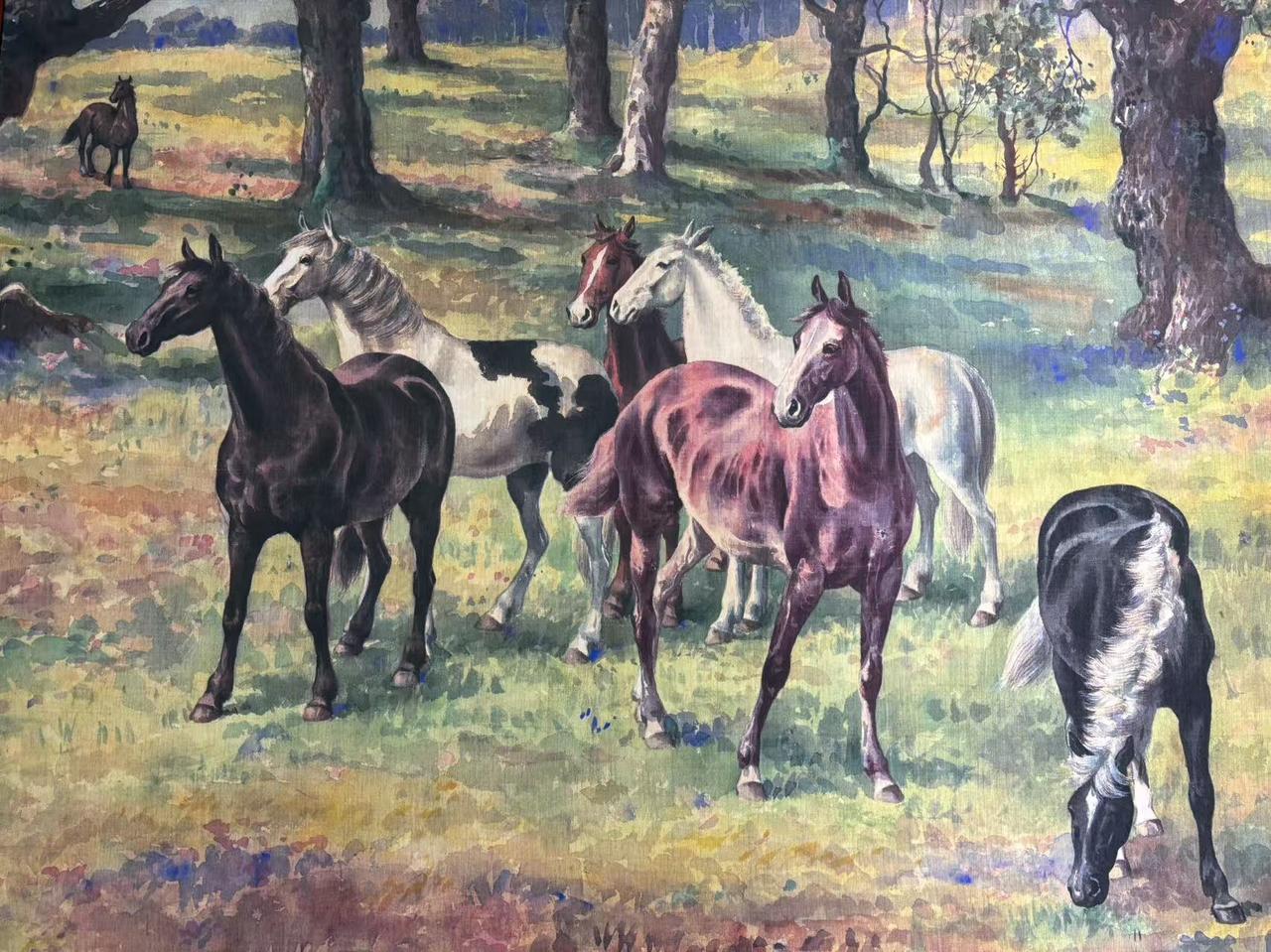 晒图笔记大赛好漂亮的骏马，知道是谁画的吗？