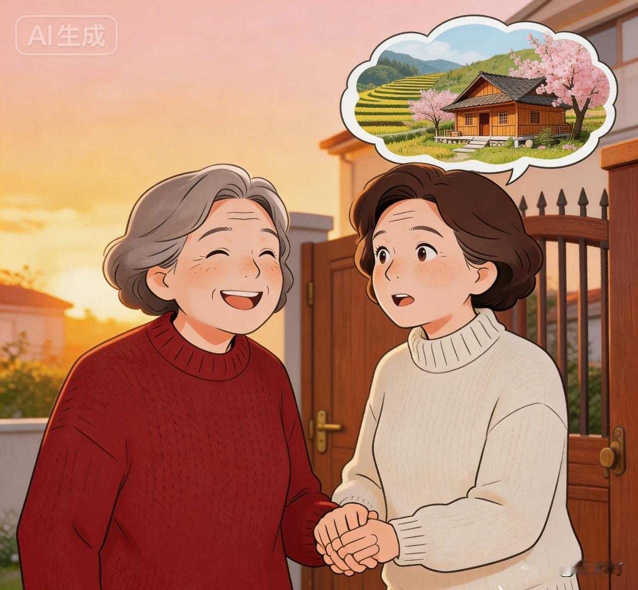 退休后去云南养老，58岁的姐姐这样说的。

有个老乡姐姐20年没有见过了，过年时