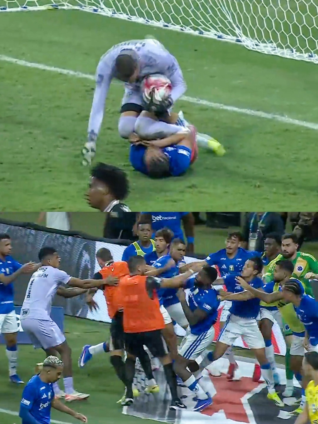 【2️⃣3️⃣张红牌🟥】来自巴西米内罗州锦标赛决赛：克鲁塞罗￼1比0击败米内罗