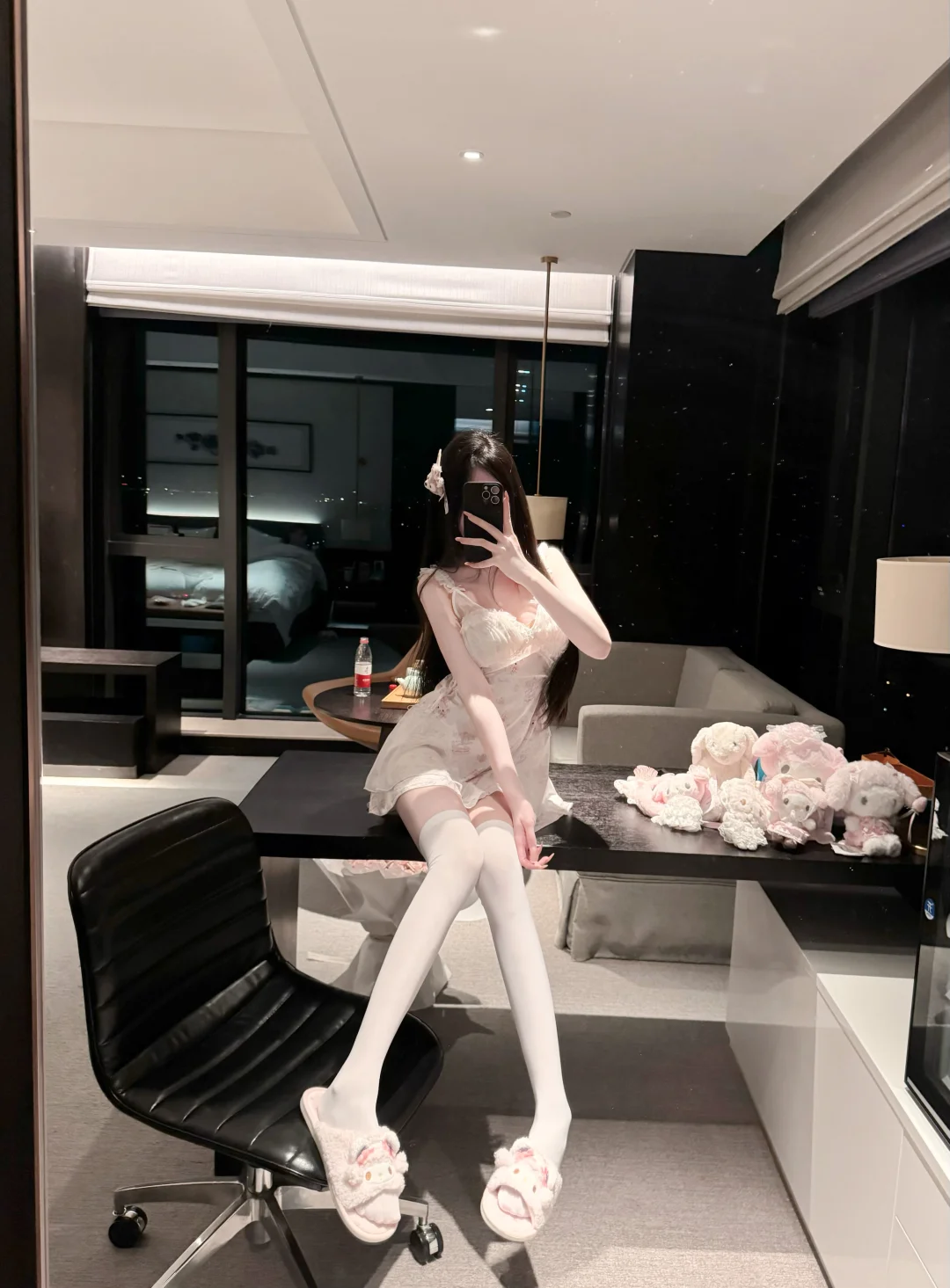 好美萌的吊带睡裙(。-`ω´-)