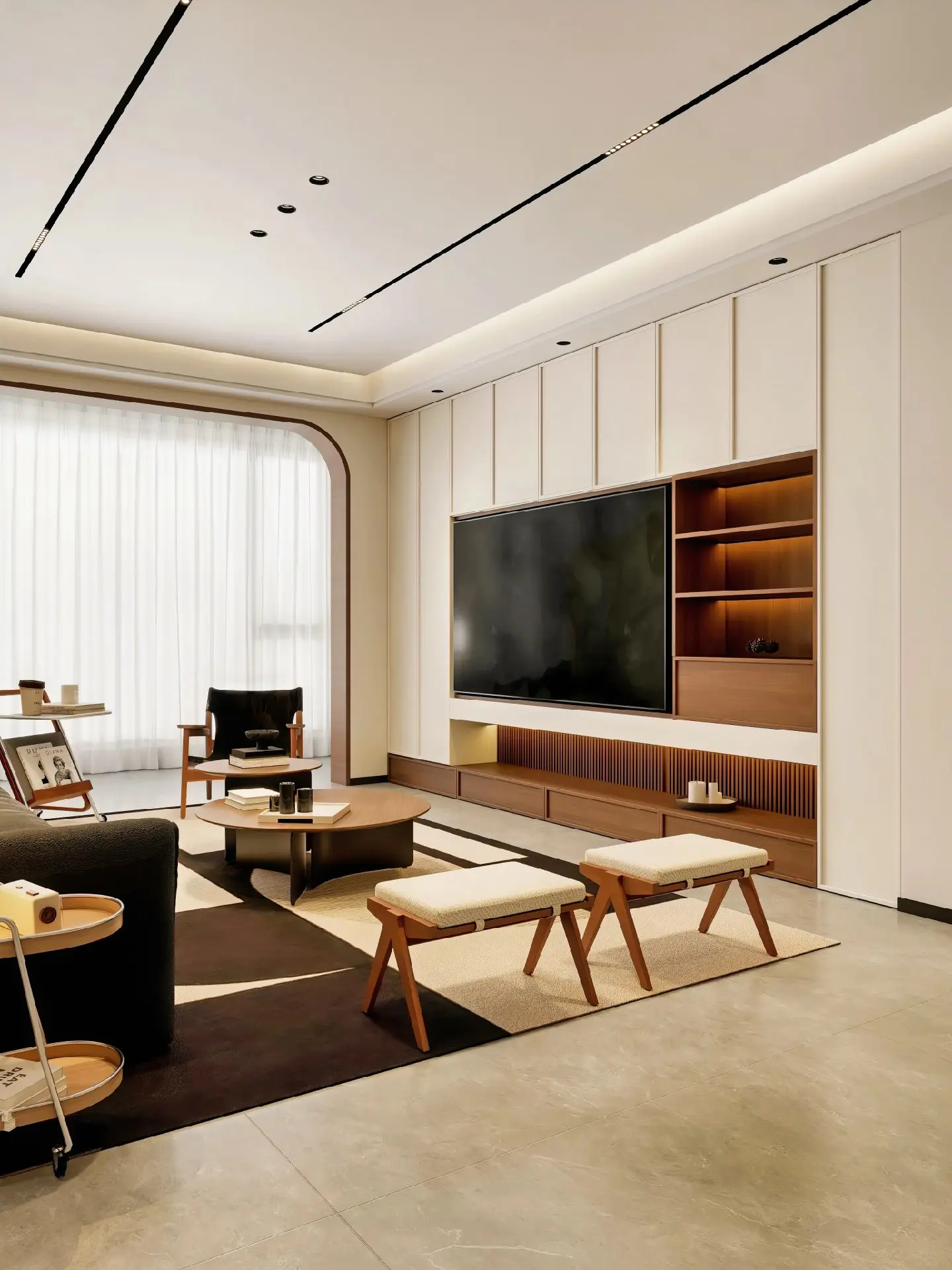 中古风装修。普通人家精装房选择中古风装修，真的很好抄作业，没有繁琐的硬...