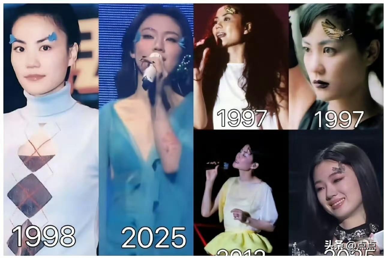 都说单依纯是王菲接班人，看了她的不少造型，确实能看到很多模仿的痕迹。可如果只在外