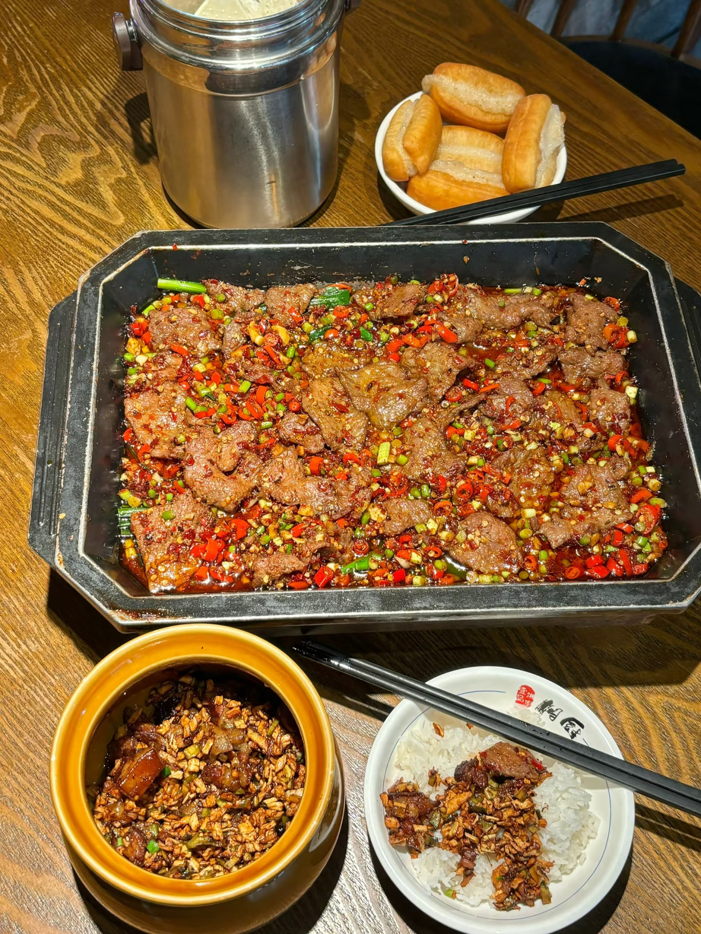 长沙极品👍狠狠炫了三碗大米饭…