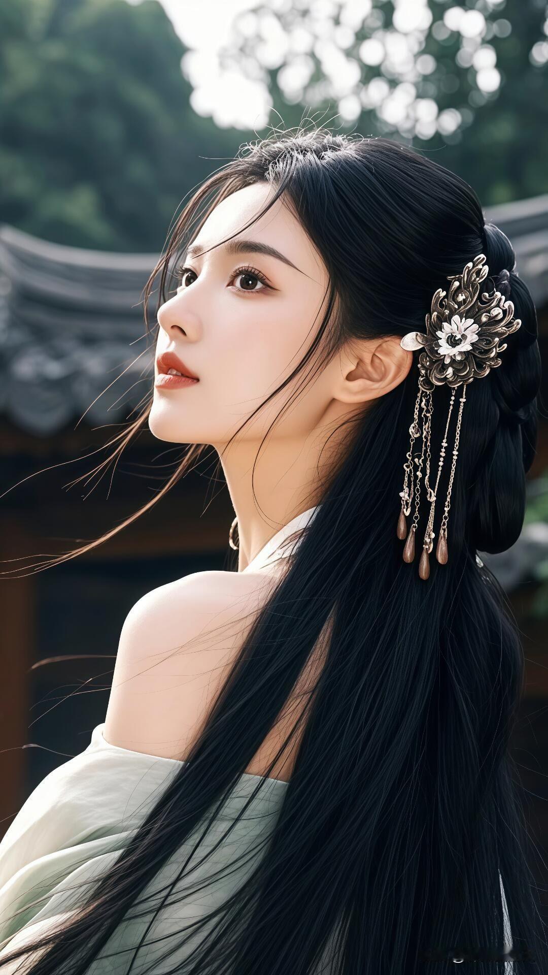 我执笔不为忧伤，只为等你那回眸一望。美女人像群