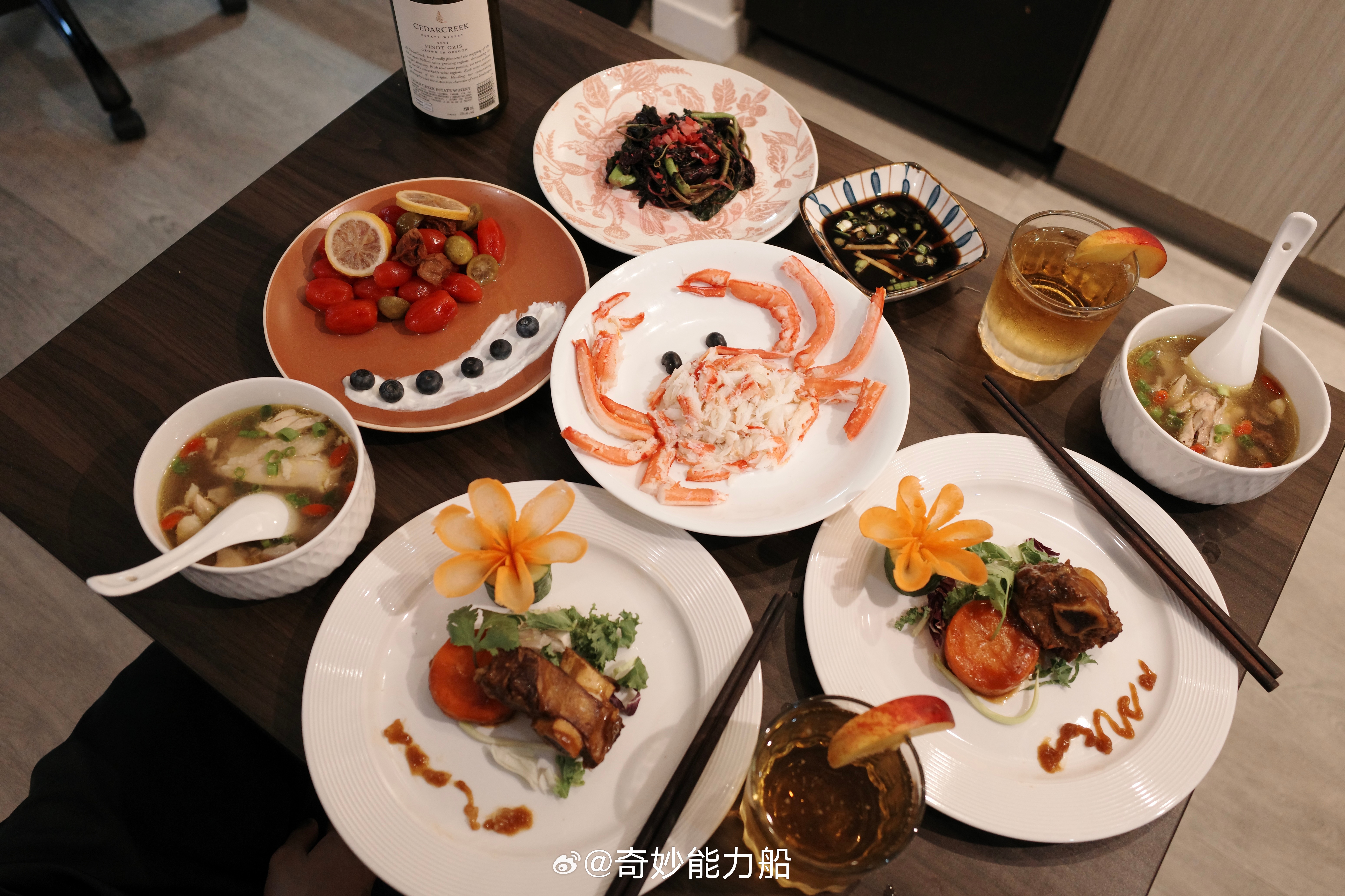 简简单单过个七夕❤️在家也能吃上fine dining了
