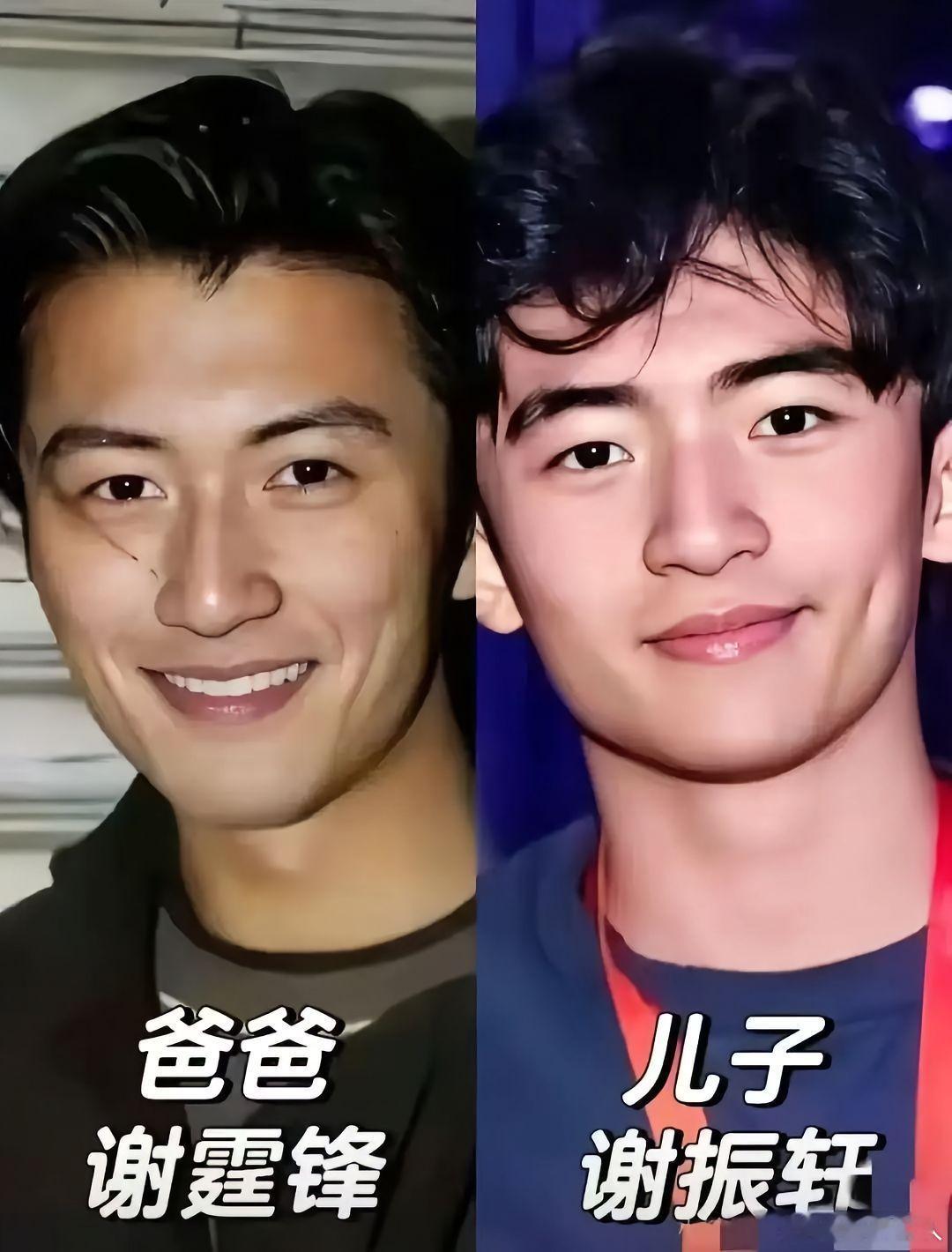 他们家确实整体的这种长相就偏年轻，比同龄人更显年轻，谢霆锋就是这样，四十多和别人
