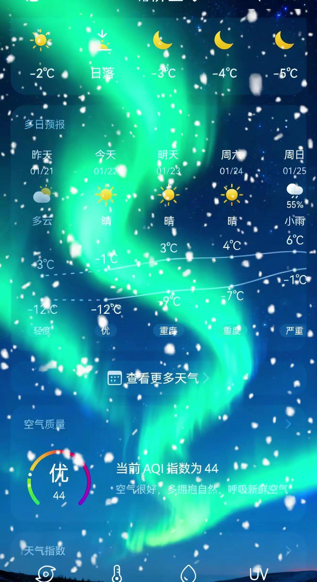 气温实时 寒潮来袭