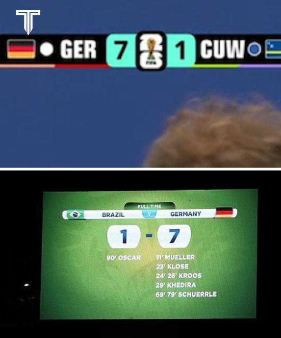 7比1成德国球迷专属回忆2014年巴西世界杯半决赛对阵东道主巴西，当时德国队同样