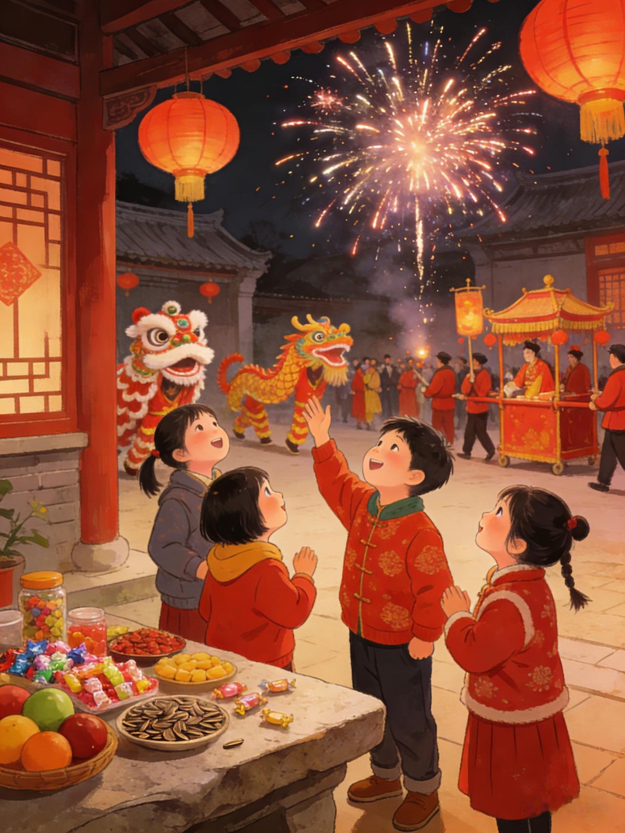 小的时候就喜欢过年，因为一到过年不仅有好吃的，还有新衣服穿，有压岁钱拿，最重要的