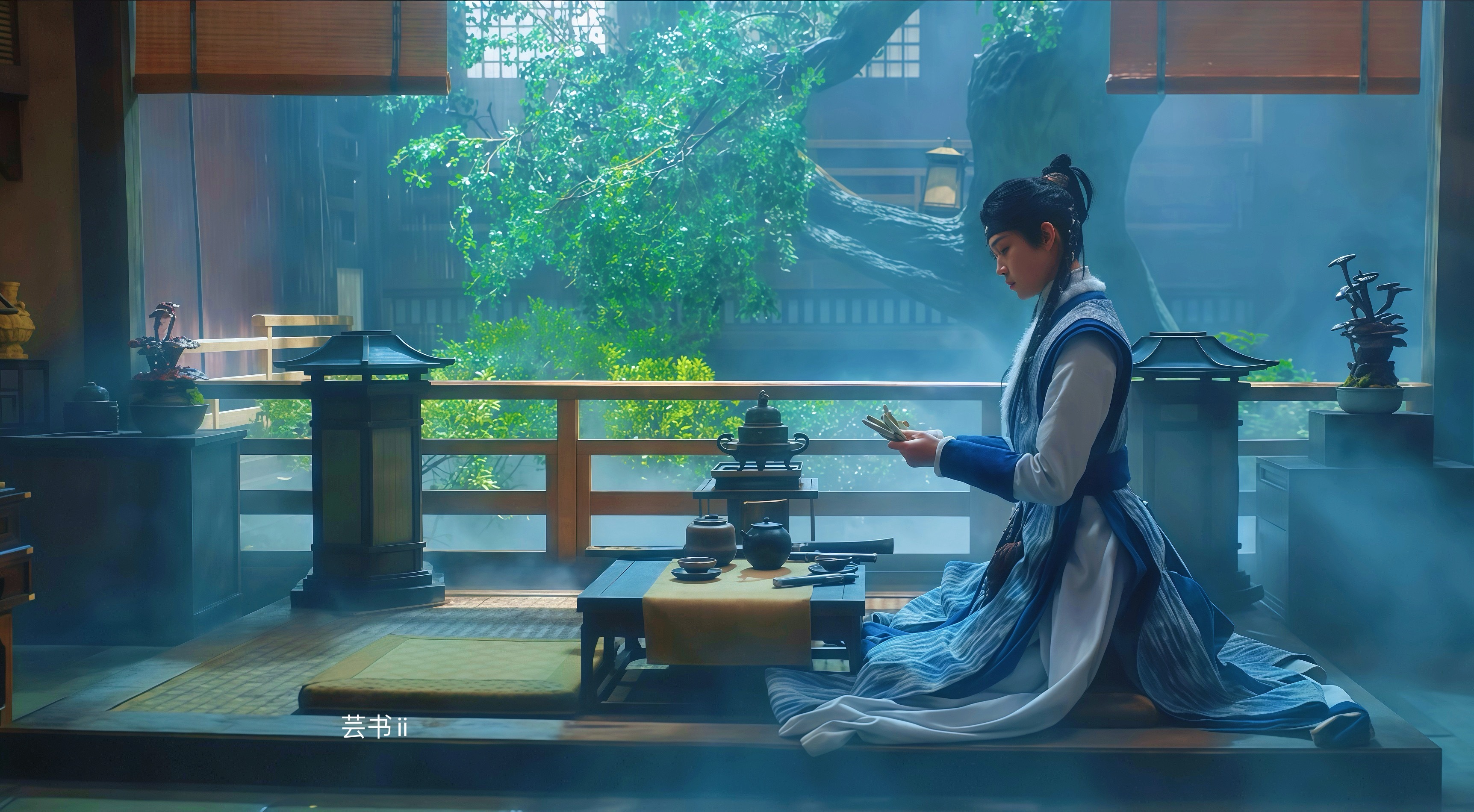 田嘉瑞  今天考古到远徵弟弟了，我那药理天才宝宝。放一张超绝仪态，美得像一幅画